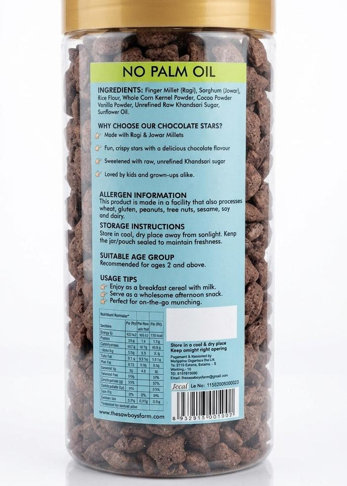 Chocolate Millet Stars