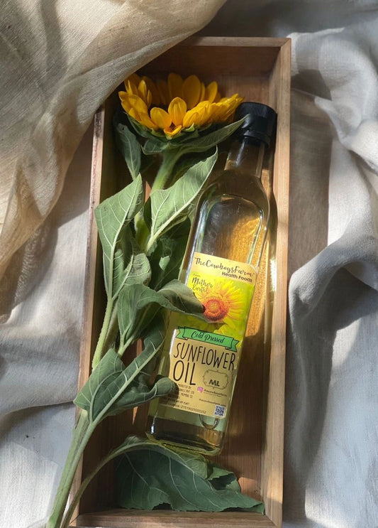 Cold Pressed Sunflower Oil 1 Ltr Glass Bottle