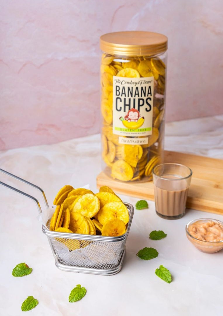 Mint & Lemon Banana Chips Thinz (400g)