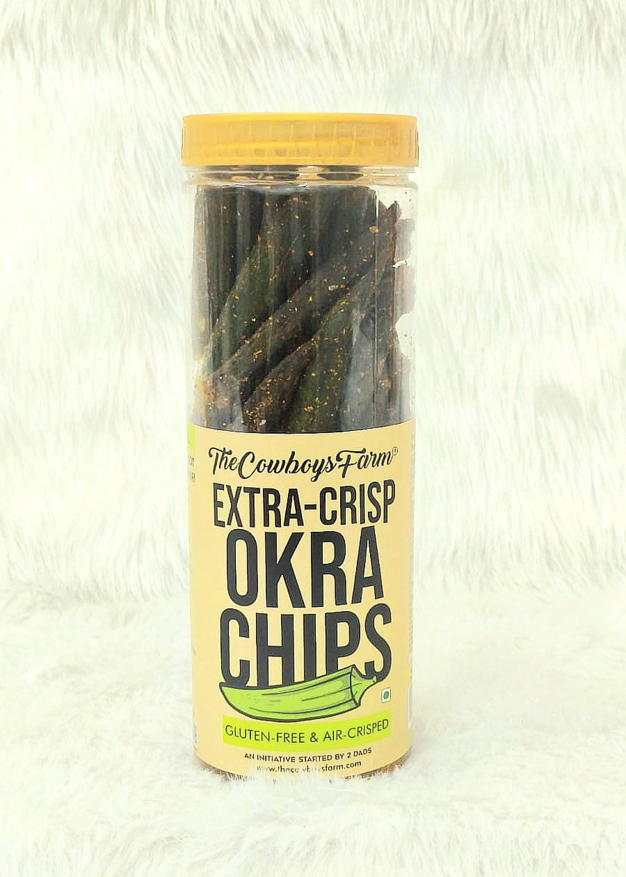 Okra Chips with Extra Crunch (Air Crisped)