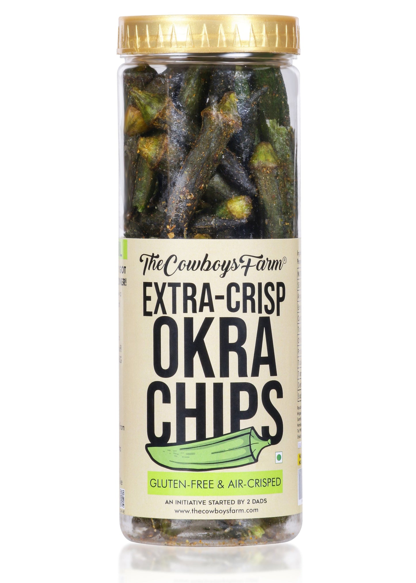 Okra Chips with Extra Crunch (Air Crisped) 60 gms