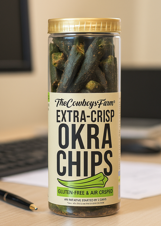 Okra Chips with Extra Crunch  (Air Crisped) 60 gms