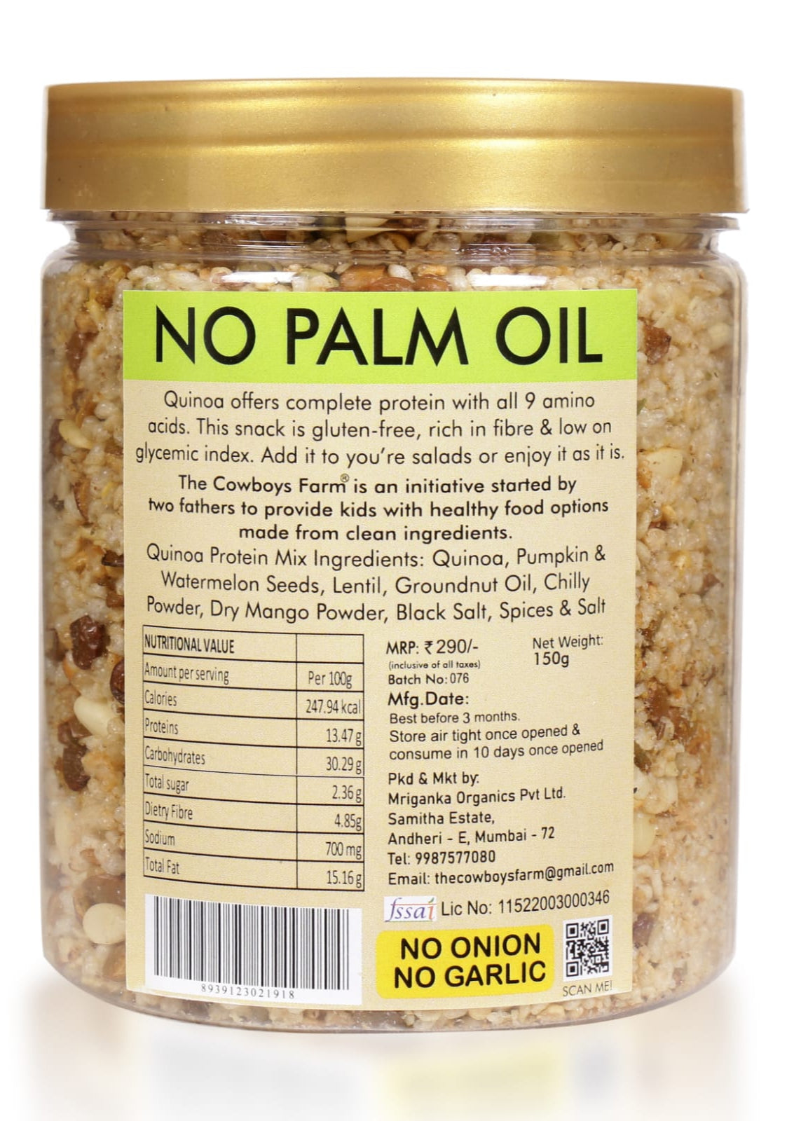 Quinoa Protein Mix (Gluten Free)