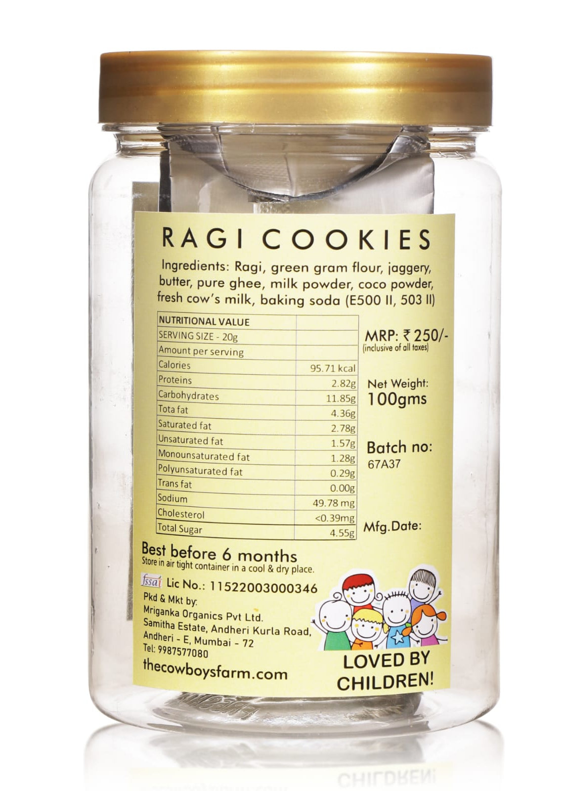 Wholesome Ragi Chocolate Cookies