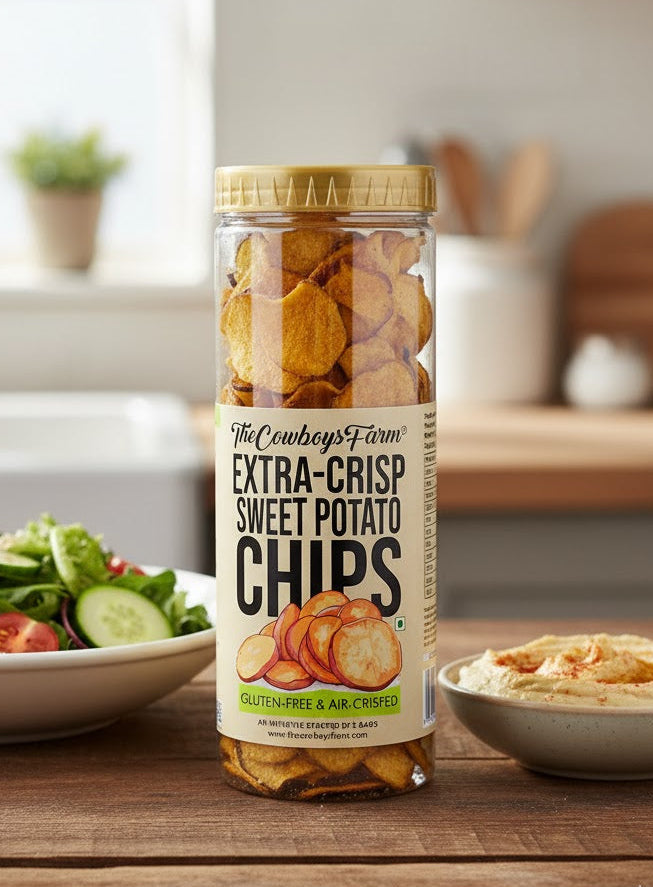 Sweet Potato Chips with Extra Crunch  (Air Crisped)