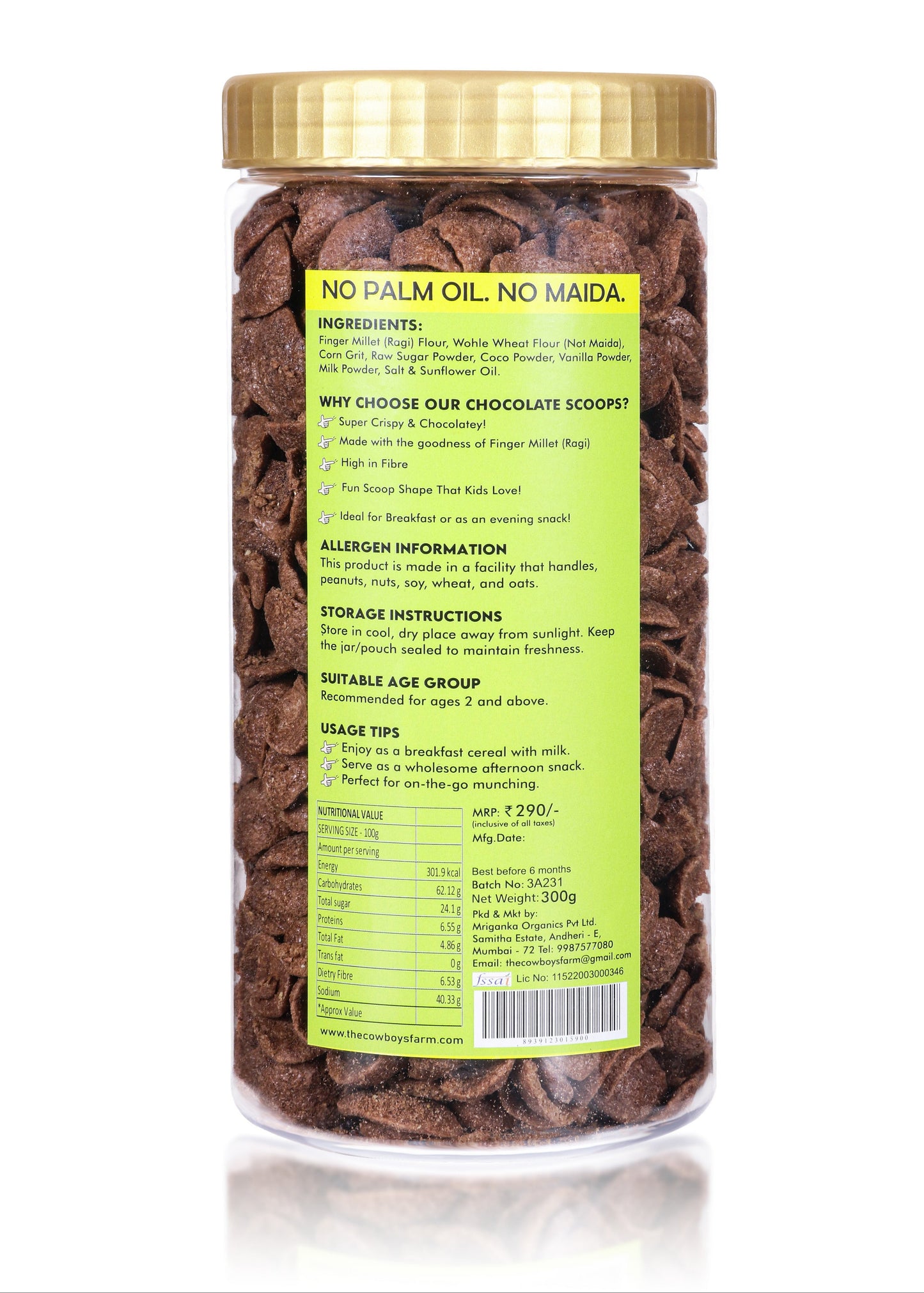 Three Grain Choco Scoops