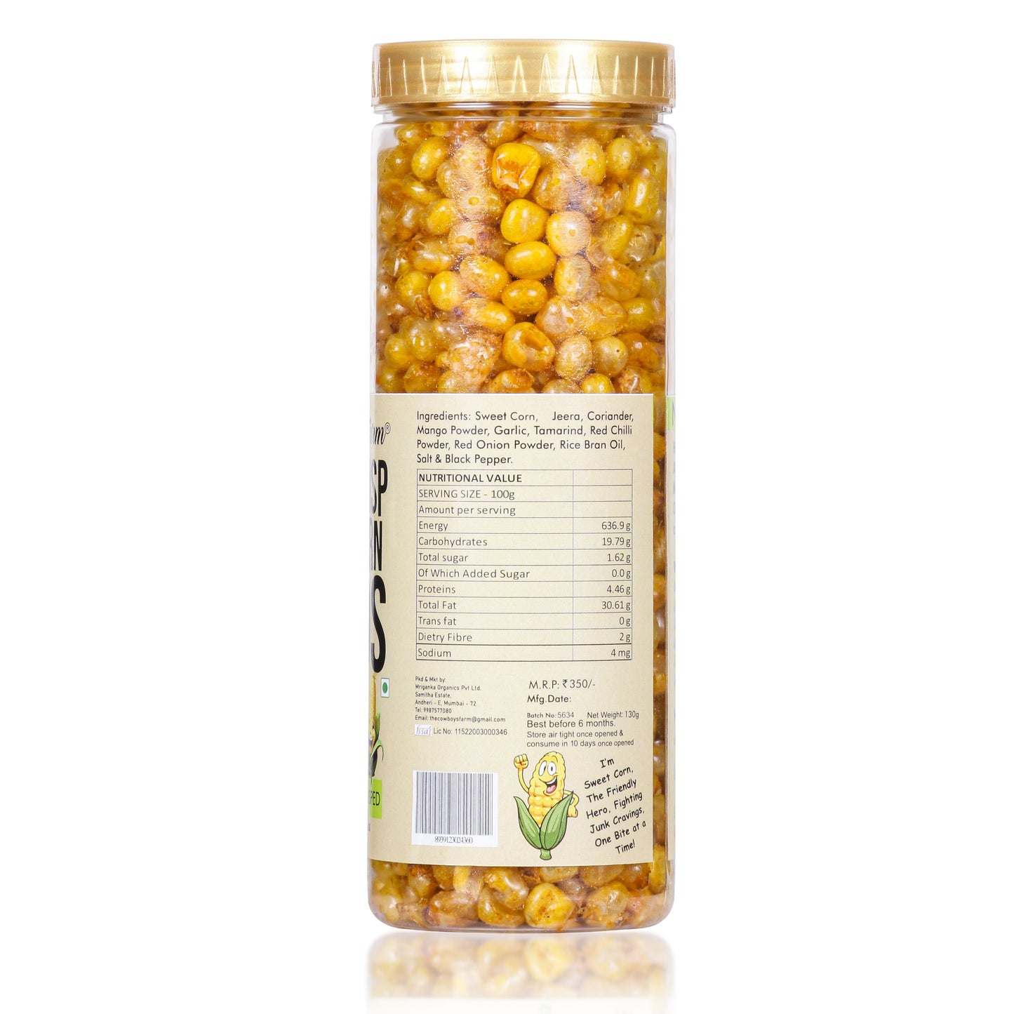 Sweet Corn with Extra Crunch  (Air Crisped) (130gms)