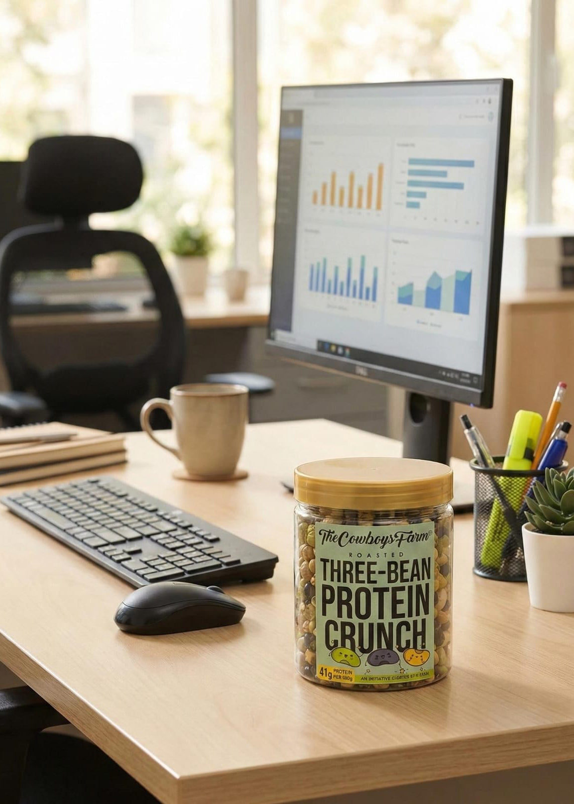Roasted Three -Bean Protein Crunch (190 gms)