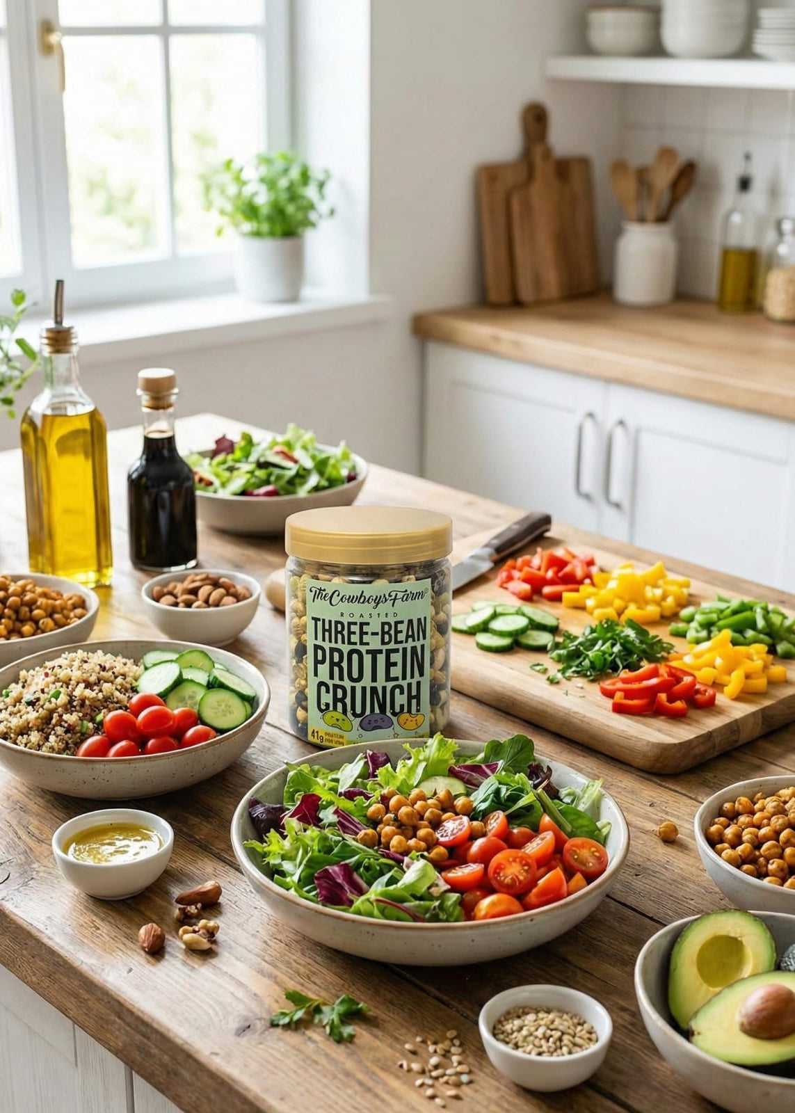 Roasted Three -Bean Protein Crunch (190 gms)