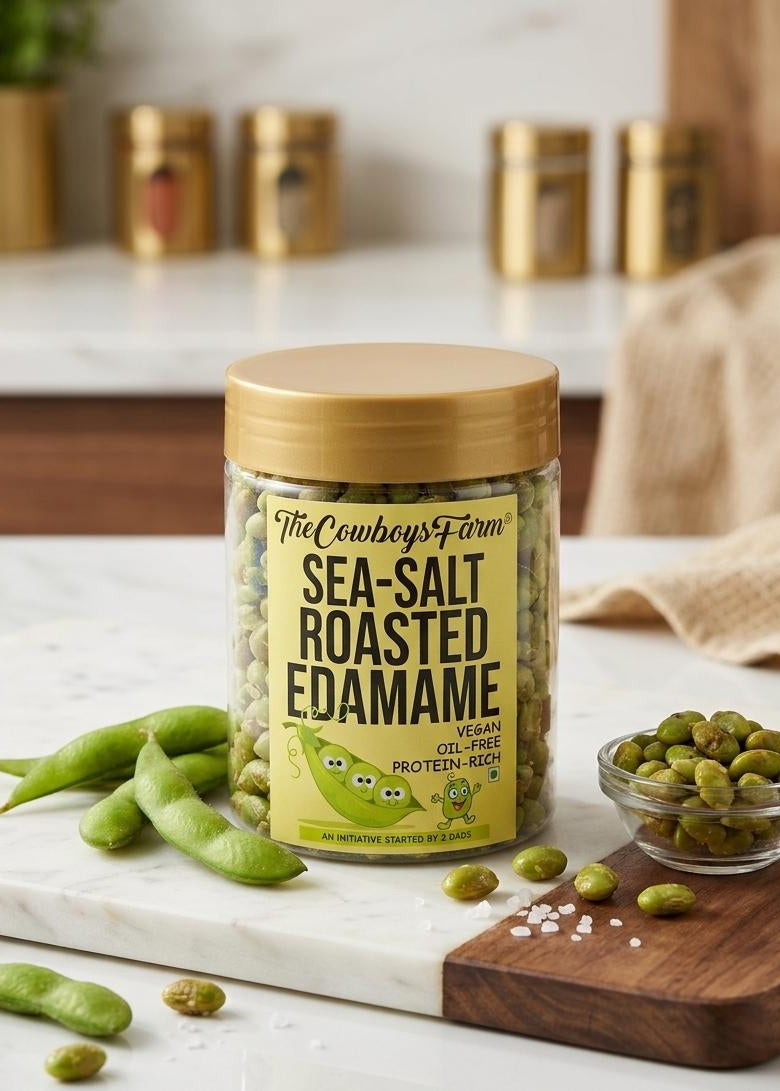 Roasted Edamame – High-Protein Sea Salt Super Crunch (190 gms)