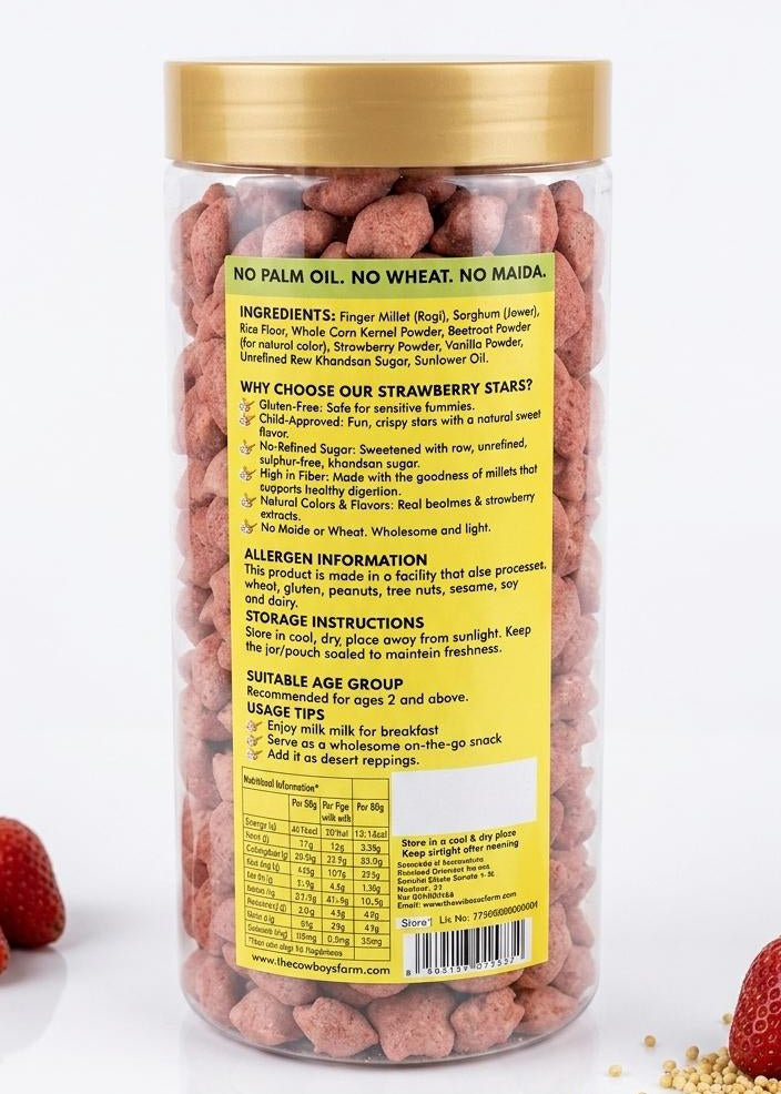 Strawberry Millet Stars
