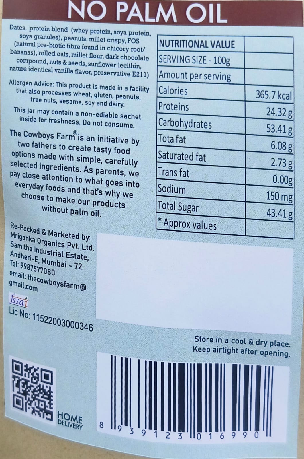 Millet Snack Bar - Dates & Nuts Mix (5 piece Value Pack)