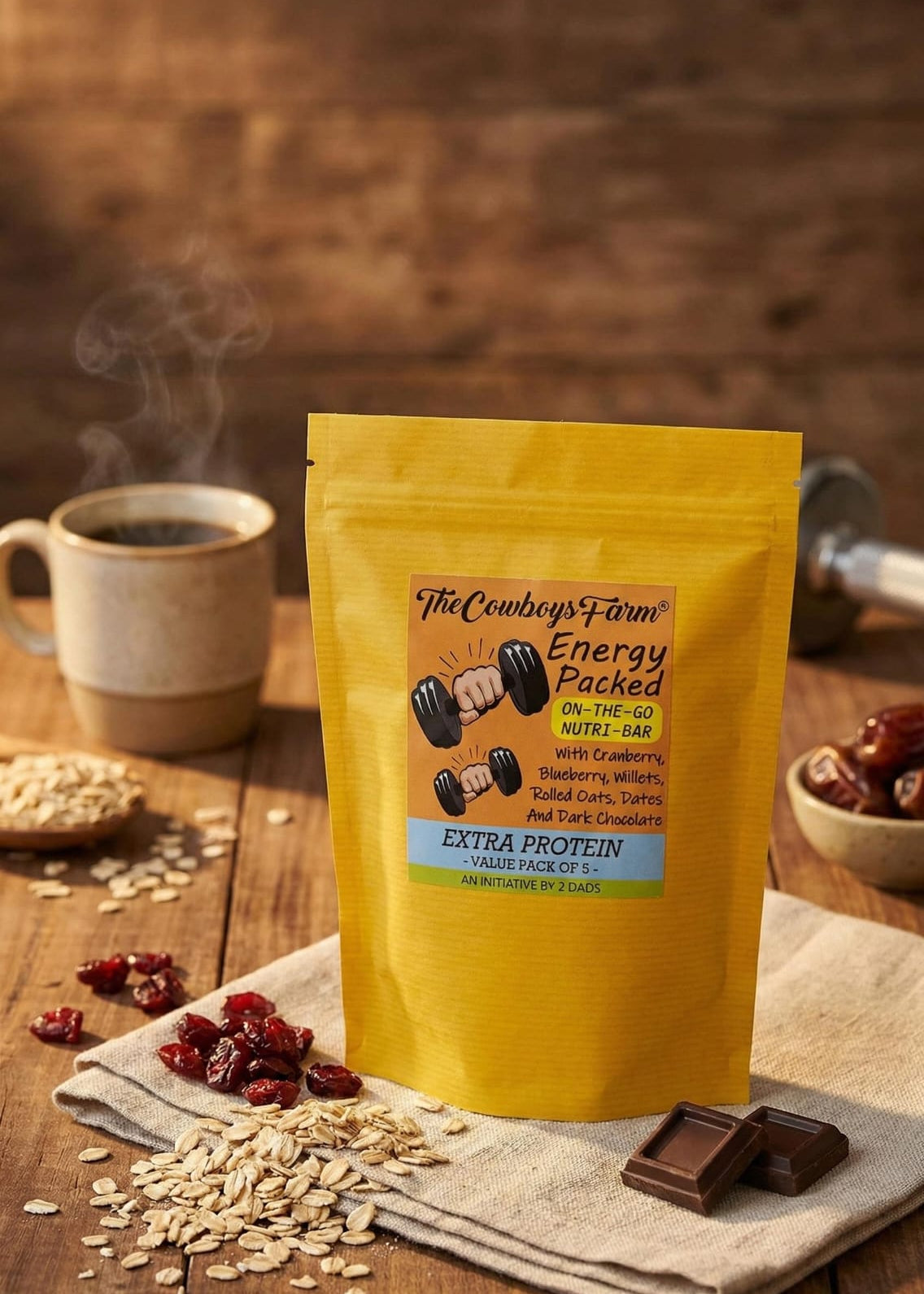 Energy Nutrition Bar - Dark Chocolate & Berries (5 piece Value Pack)