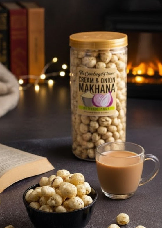 Makhana - Cream & Onion (Roasted & Made with gluten free ingredients)