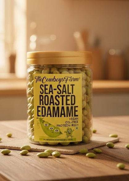 Roasted Edamame – High-Protein Sea Salt Super Crunch (190 gms)