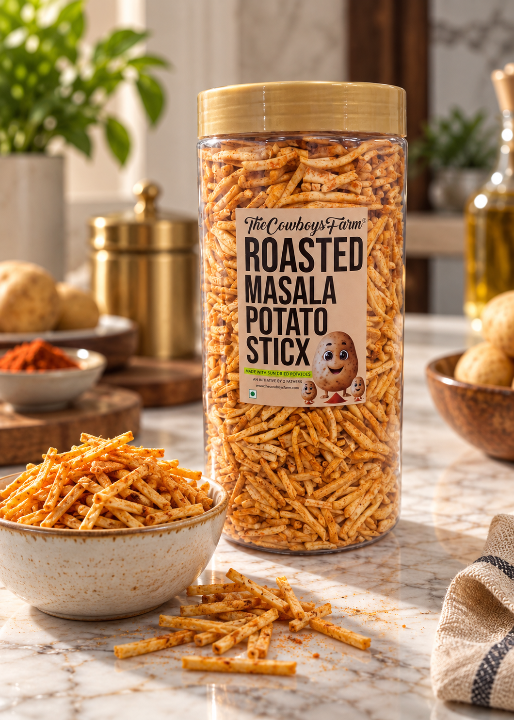 Roasted Masala Potato Stix (Salli)