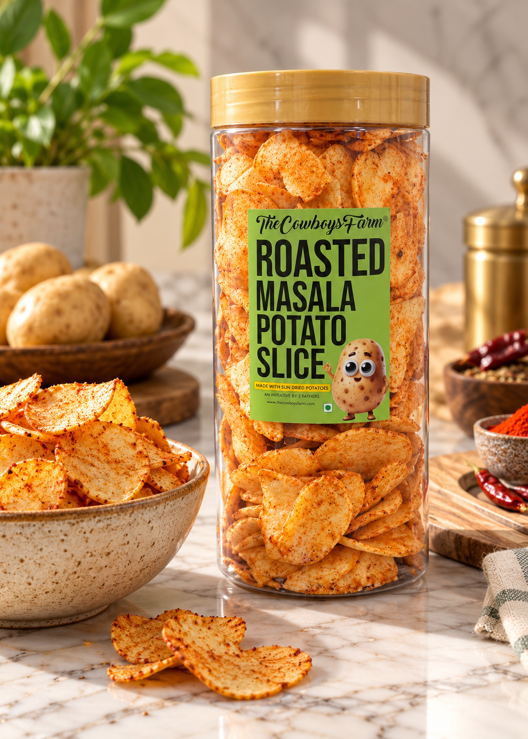 Roasted Masala Potato Slice